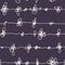 Abstract strands with knots. Seamless pattern