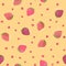 Abstract strawberry texture. Seamless pattern.