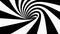 Abstract striped cartoon tunnel. geometrical wormhole shape. Black and white