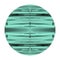 Abstract striped round element of design with wavy lines.