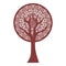 Abstract stylized tree - mandala.