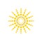 Abstract Sun logo design template, Shine ornament circle