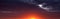 Abstract Sunrise Sunset Banner Panoramic Panorama