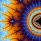 Abstract surreal background / fractal surreal sun flower