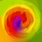 Abstract swirl background - full color rainbow spectrum colored - vibrant yellow and green colors