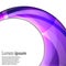 Abstract swirl energy violet circle