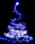 Abstract swirling christmas tree