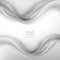 Abstract swoosh wave smoke border frame layout template. Gray wave flow