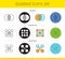 Abstract symbols icons set