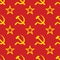 Abstract symbols of USSR background. Seamless.