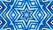 Abstract symmetric background with star symmetry. Mandala with waves. Looped abstract blue liquid background with wavy