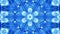 Abstract symmetric background with star symmetry. Mandala with waves. Looped abstract blue liquid background with wavy