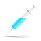 Abstract syringe. Medical and healthcare template can be used layout diagram or graph.