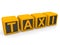 Abstract taxi sign