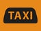 Abstract taxi sign and text