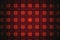 Abstract tech fractal with glowing orange squares