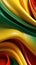 Abstract technological virtual background with gradient curves, abstract, green, yellow, red