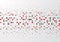 Abstract technology background with red and gray circle border p