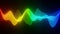 Abstract technology Colorful bright neon glowing wave audio Visualizer background 3D rendering