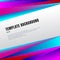 Abstract template header and footers colorful, prism or bright gradient color geometric triangles design with halftone on white