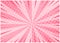 Abstract tender pink stripe retro comic background