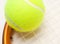 Abstract Tennis Ball, Racquet and Strings