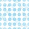 Abstract textile blue polka dots stripes seamless pattern background