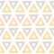 Abstract textile ikat yellow brown triangles