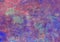 Abstract textural background with diagonal pink, green, violet and lilac, blue paint lines with white divorces, furrows