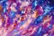 Abstract texture backgroud Blue violet purple galaxy cosmos night sky art illustration artwork. Close-up fragment Oil painting