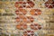 Abstract texture background of old triangle brick wall