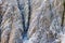 Abstract texture forms in a salt wall