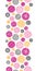 Abstract textured bubbles vertical border seamless