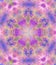 Abstract Textured Painted Background With Kaleidoscope Pink Background