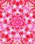 Abstract Textured Painted Background With Kaleidoscope Pink Background