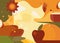 Abstract Thanksgiving banner.