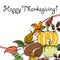 Abstract Thanksgiving text frame