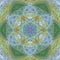 Abstract tile digital ocean star mandala is summer colors