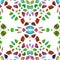 Abstract tileable decorative kaleidoscope sidebar