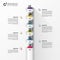 Abstract tower. Infographic timeline template. Modern design