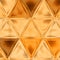 Abstract triangle gold geometric background with gradient lighting