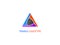Abstract Triangle Logo Design Vector Template Three Corner