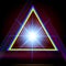 Abstract triangle techno background.