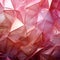 Abstract triangles harmonize shades of pink, white, and gleaming gold, visual enchantment