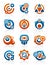 Abstract tribal icons and symbols