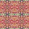 Abstract Tribal vintage ethnic seamless pattern ornamental. Vector colorful geomertric art background