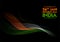 Abstract Tricolor banner with Indian flag for 26th January Happy Republic Day of India