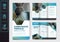 Abstract trifold brochure business template