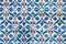 Abstract turkish tile background with different colours