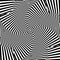 Abstract twisted background. Optical illusion of distorted surface. Twisted stripes. Radial pattern.